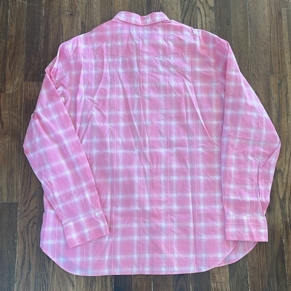 Polo by Ralph Lauren Pink Plaid Western Snap Shirt - Picture 5 of 13